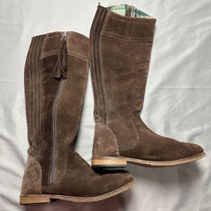 Dublin Kalmar SD Tall Boots Women 9 Brown Suede Water Resistant Breathable Lini